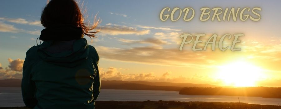 God Brings Peace – Woman Looking to the Sky