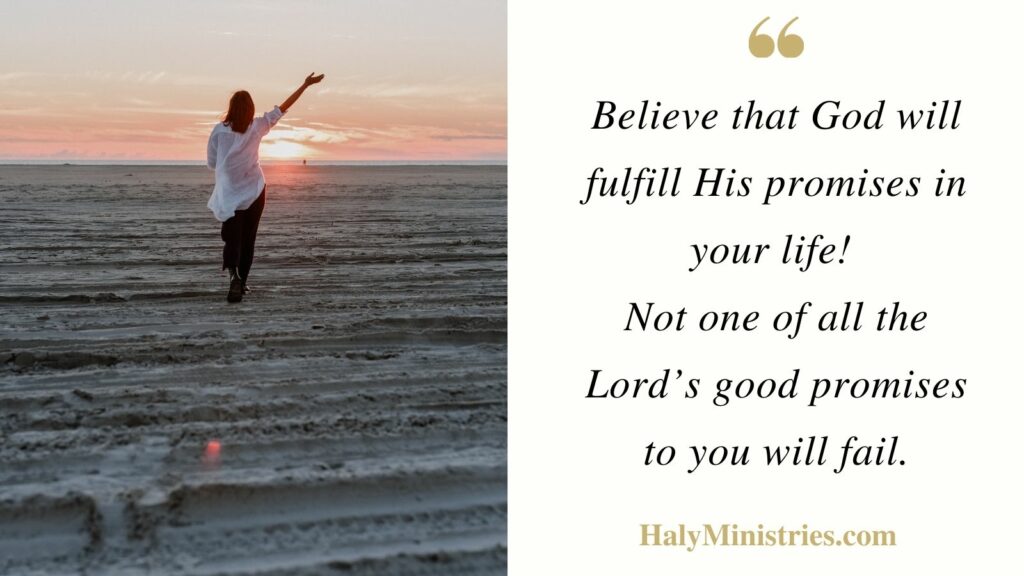 God will Fulfill His Promises - Haly Ministries Quote