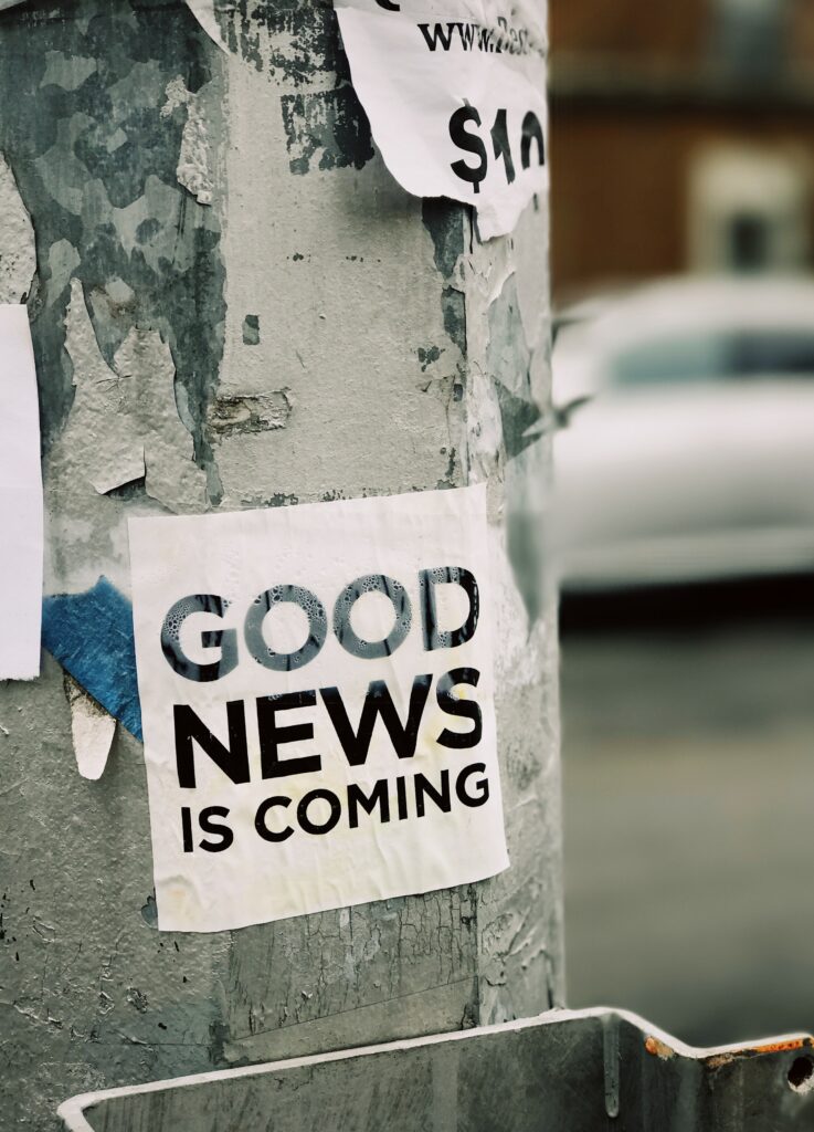 Good News is Coming - Leaflet on The Tree