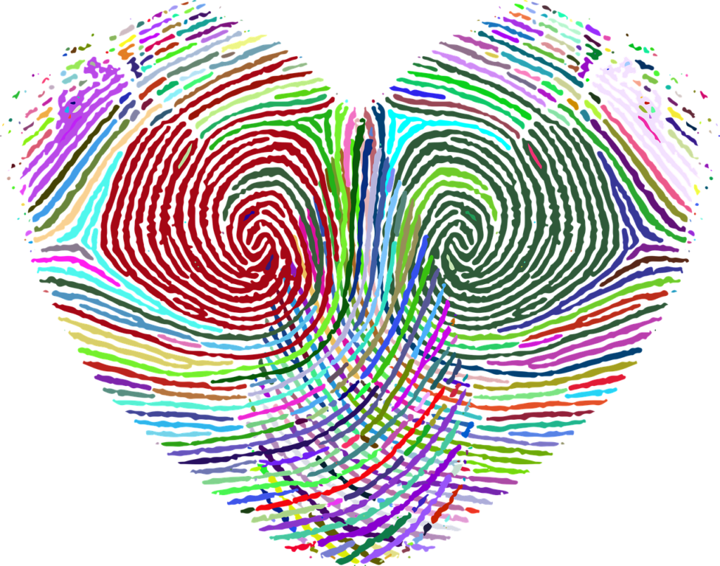 Heart with Fingerprint