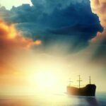 How to Live a Stress-Free Christian Life Finding Peace and Inspiration - Haly Ministries (on photo: ship stormy and synny sky)