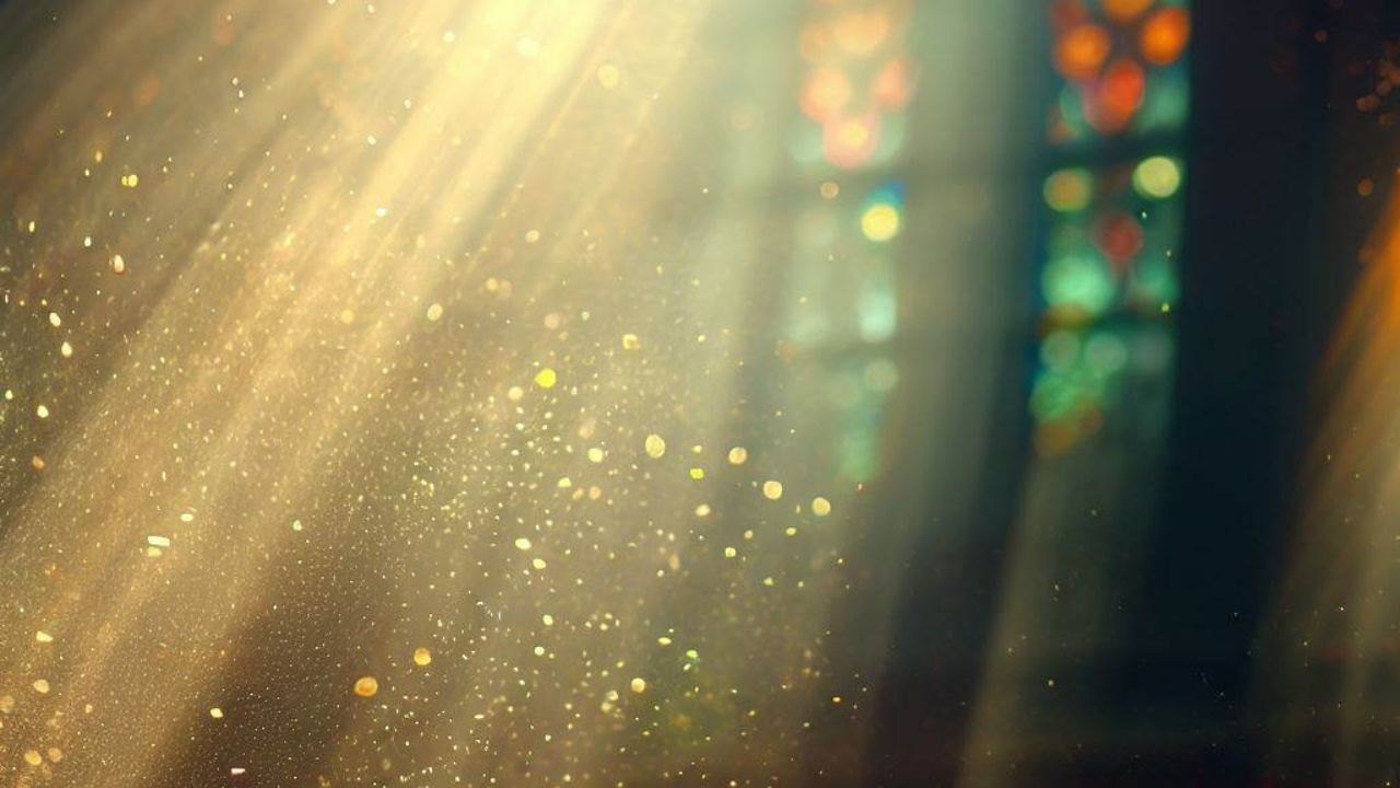 Inviting Miracles Open Your Heart and Ask in Faith - Haly Ministries (on photo: Light streaming through a stained glass window)