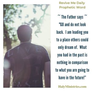 Revive Me Daily Prophetic Word - Go and Do Not Look Back