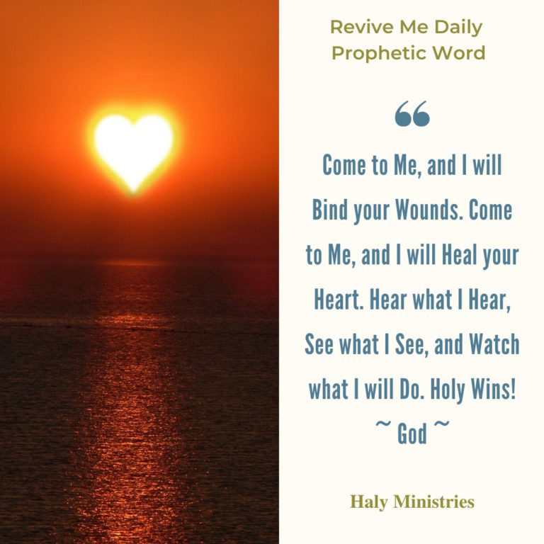 Revive Me Daily Prophetic Word - Holy Wins