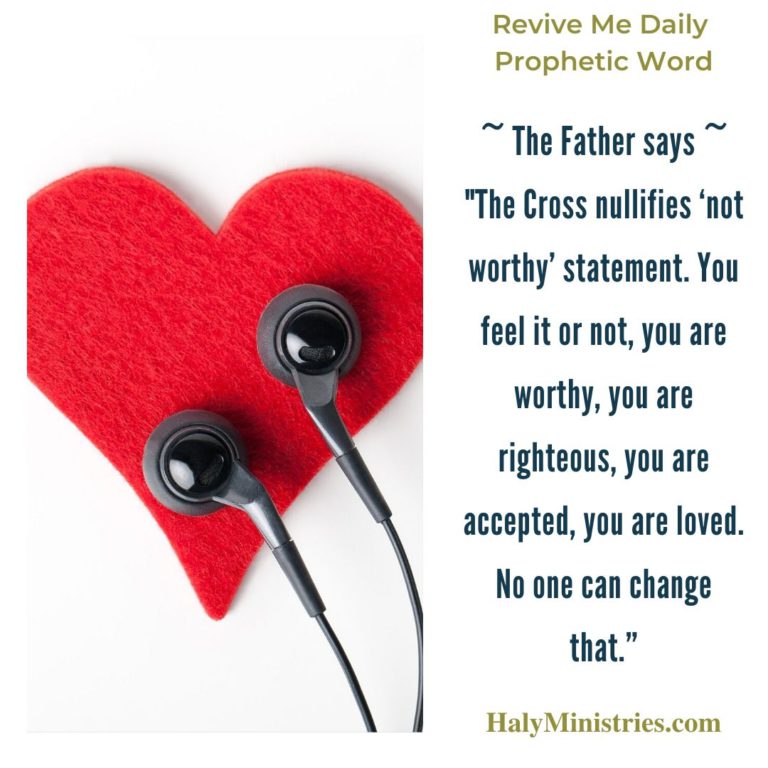 Revive Me Daily Prophetic Word - Listen to God and Not Man