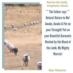 Revive Me Daily Prophetic Word Return to God