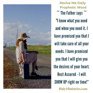 Revive Me Daily Prophetic Word - Wait Until the Lord Shows Up Quote