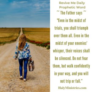 Revive Me Daily Prophetic Word - You are on a New Road quote