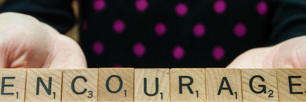 Scrabble Word - Encourage