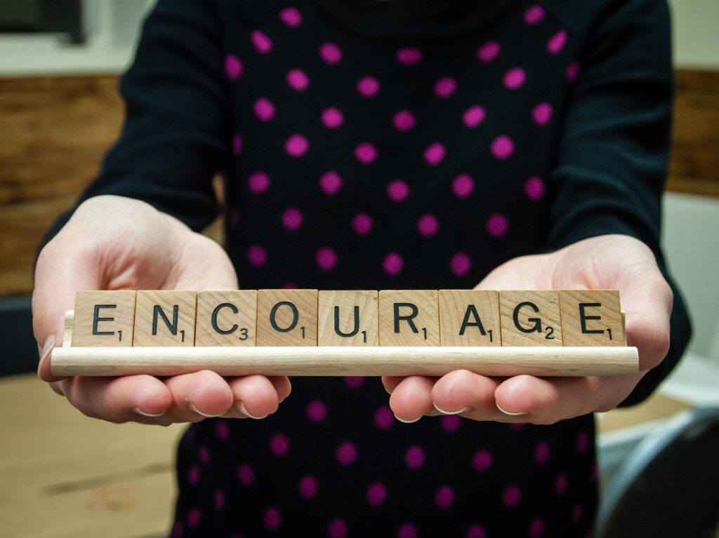 Scrabble Word Encourage