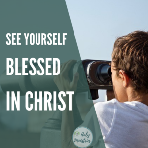 See Yourself Blessed in Christ Boy Looking Through Telescope