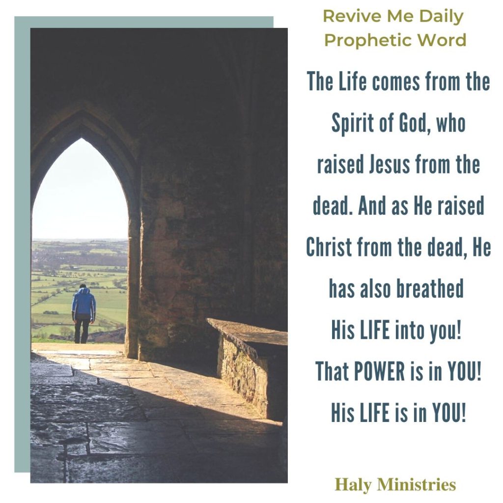 Revive Me Daily Prophetic Word - The Life comes from the Spirit of God