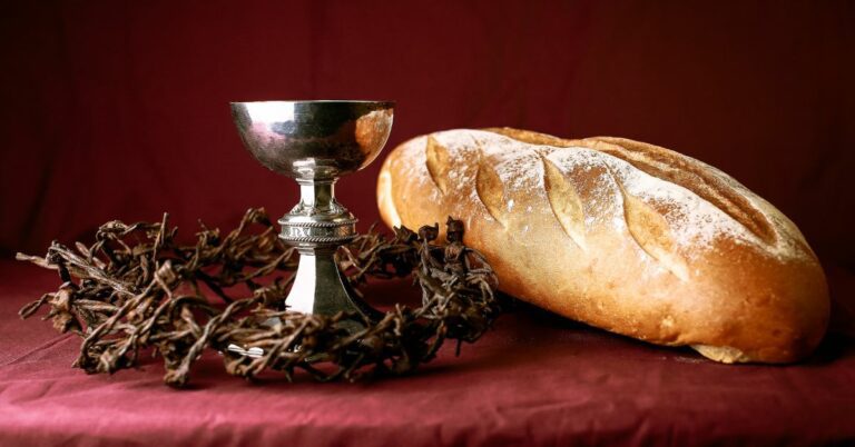 What is God's Covenant with Man? - Haly Ministries Encouragement (on photo: bread and cup on table)