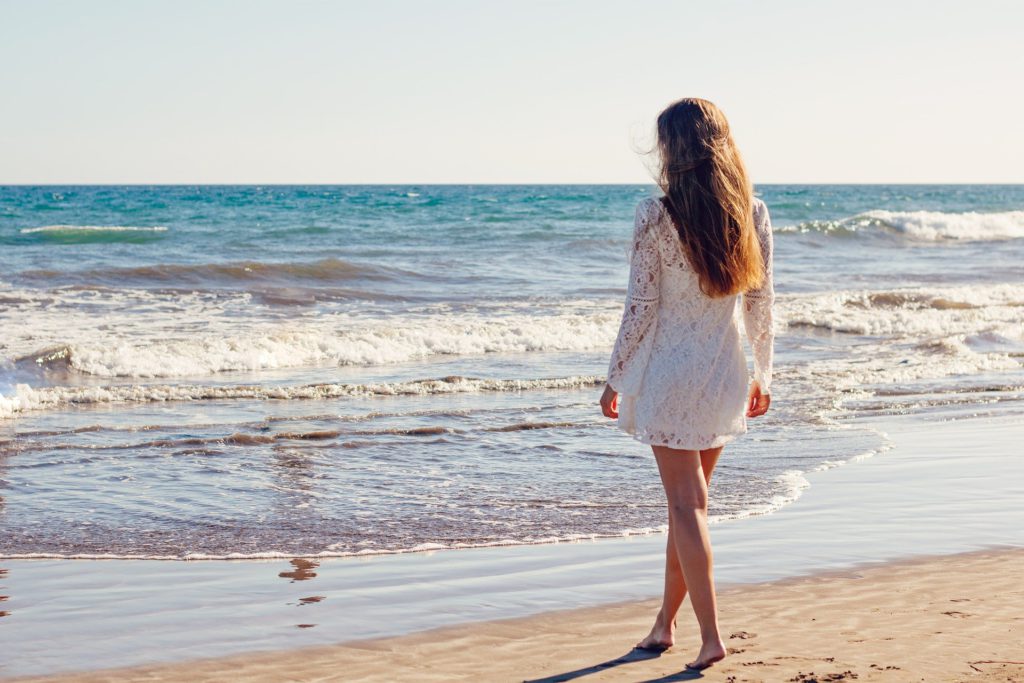 Young Woman  by the Sea Shore